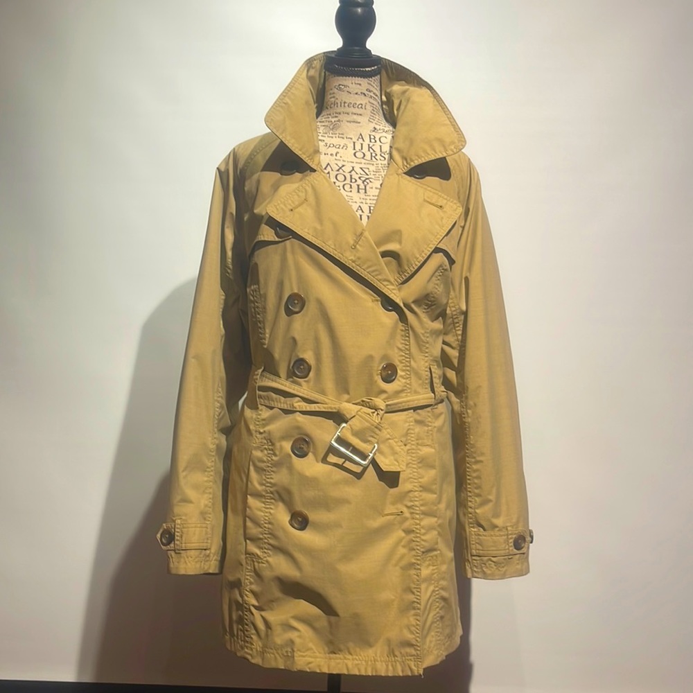 LL Bean primasoft lined trench coat with removable shell